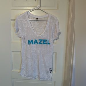 bravo mazel thin white tshirt - med EUC